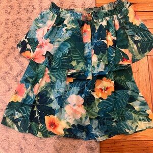 Show Me Your MuMu floral Tiered Top